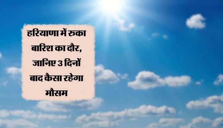 Haryana Weather: हरियाणा में रुका बारिश का दौर, जानिए 3 दिनों बाद कैसा रहेगा मौसम