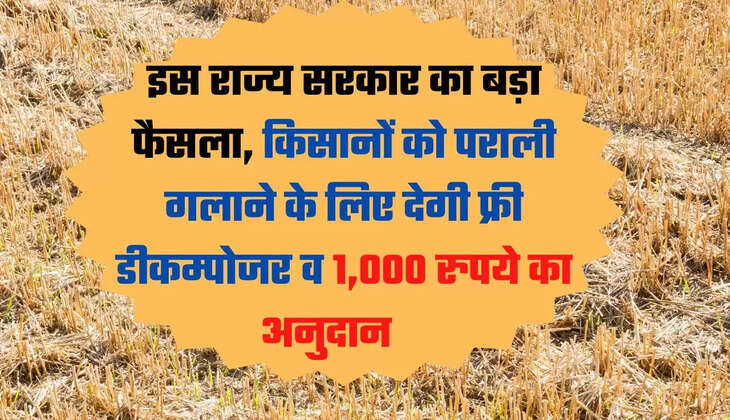 Crop Residue Management, Stubble Management, Pusa Decomposer, Free Decomposer,  crop waste management, Haryana Agriculture department, Agriculture News, Agriculture Scheme, Haryana agriculture,,फ्री डीकंपोजर, स्टबल मैनेजमेंट, फसल अवशेष प्रबंधन, हरियाणा कृषि विभाग, कृषि समाचार, कृषि योजना, हरियाणा कृषि, पूसा डीकंपोजर,