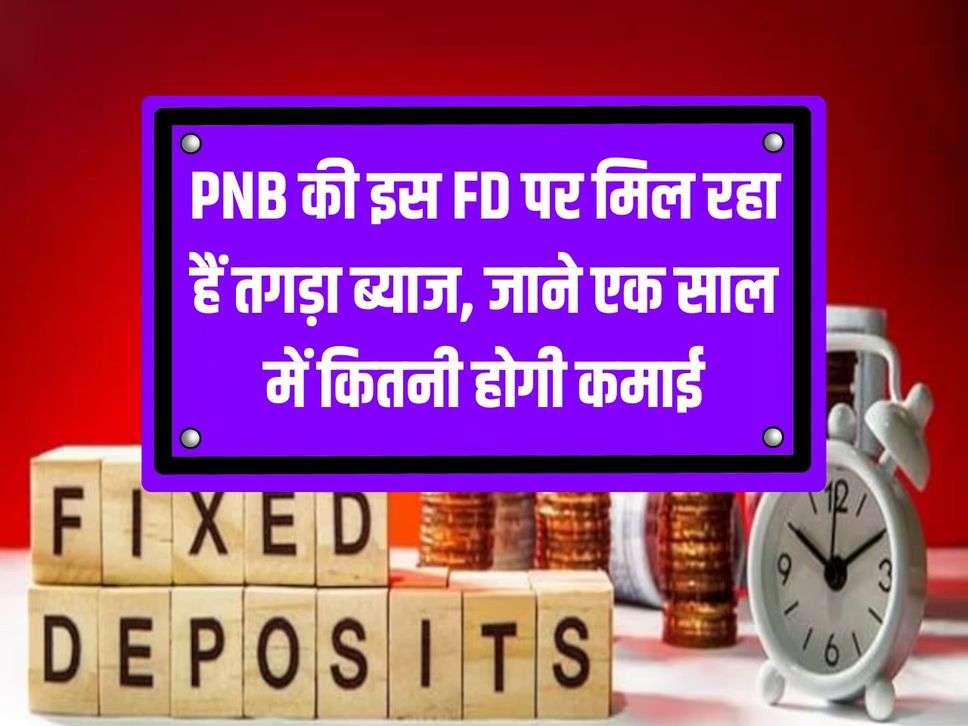 This FD of PNB is getting huge interest, know how much will be earned in one year