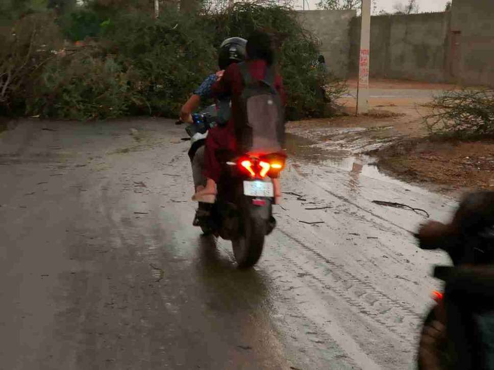 सिरसा जिले में बारिश और आंधी ने मचाया कर, पेड़ टूट कर हुई रोड़ बंद