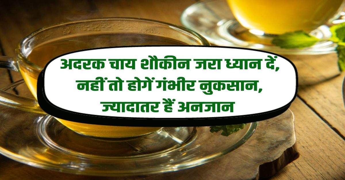 Ginger Tea: Ginger tea lovers should pay attention, otherwise there will be serious losses, most of them are unaware.