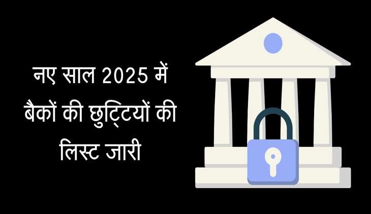 Bank Holiday: नए साल 2025 में बैकों की छुट्टियों की लिस्ट जारी, यहां चेक करें