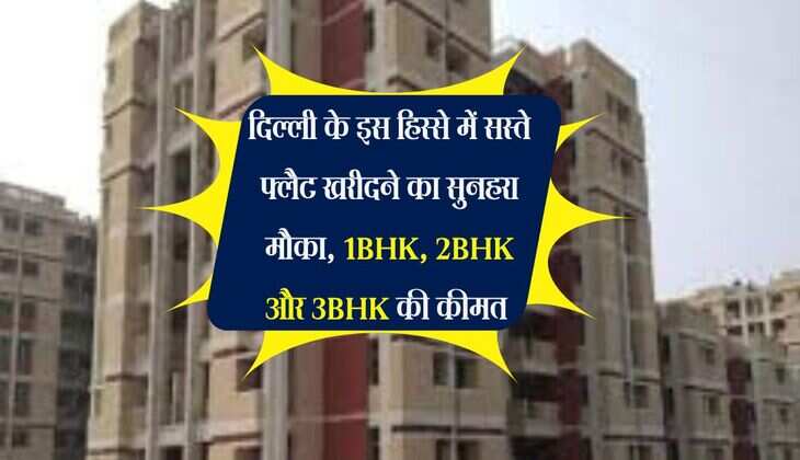 Delhi NCR Property: दिल्ली के इस हिस्से में सस्ते फ्लैट खरीदने का सुनहरा मौका, 1BHK, 2BHK और 3BHK की शुरुआती कीमत 