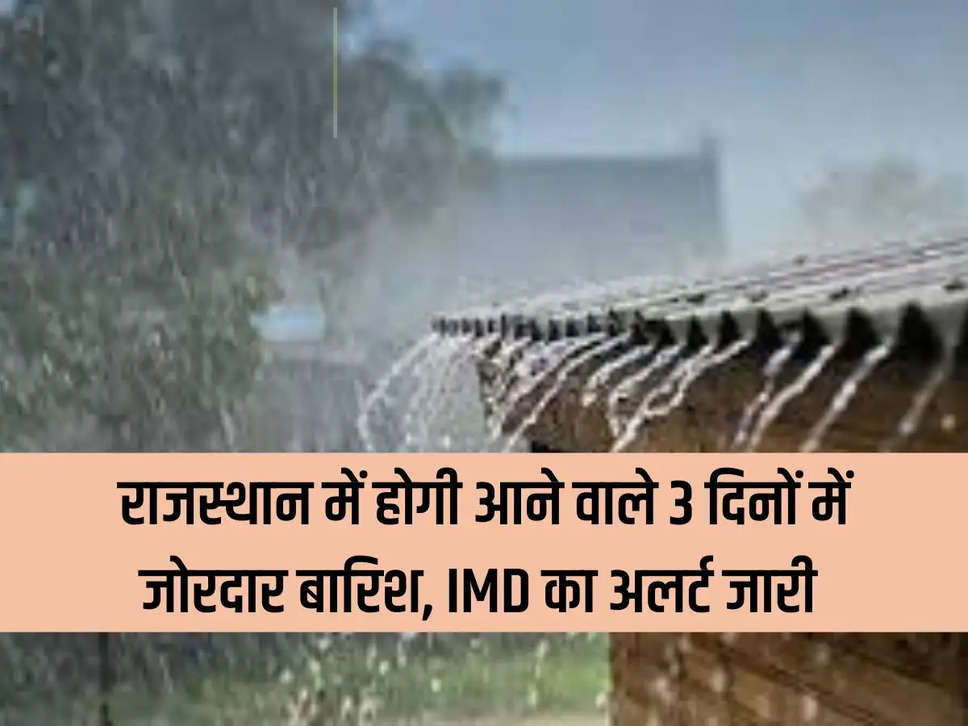 There will be heavy rain in Rajasthan in the coming 3 days, IMD alert issued