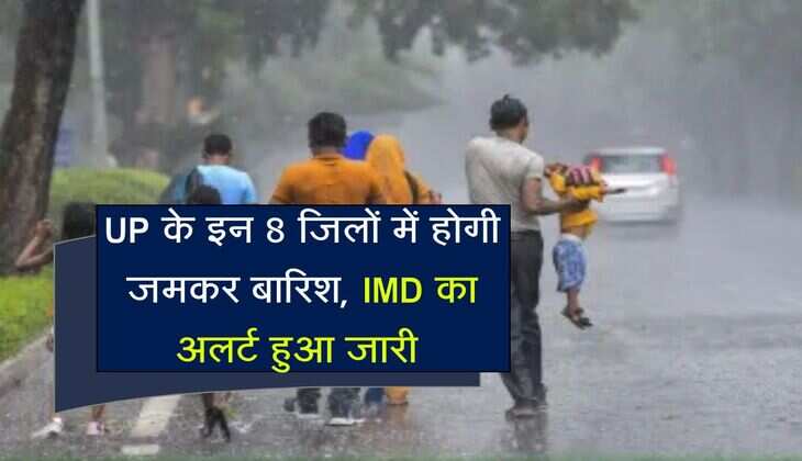UP के इन 8 जिलों में होगी जमकर बारिश, IMD का अलर्ट हुआ जारी 