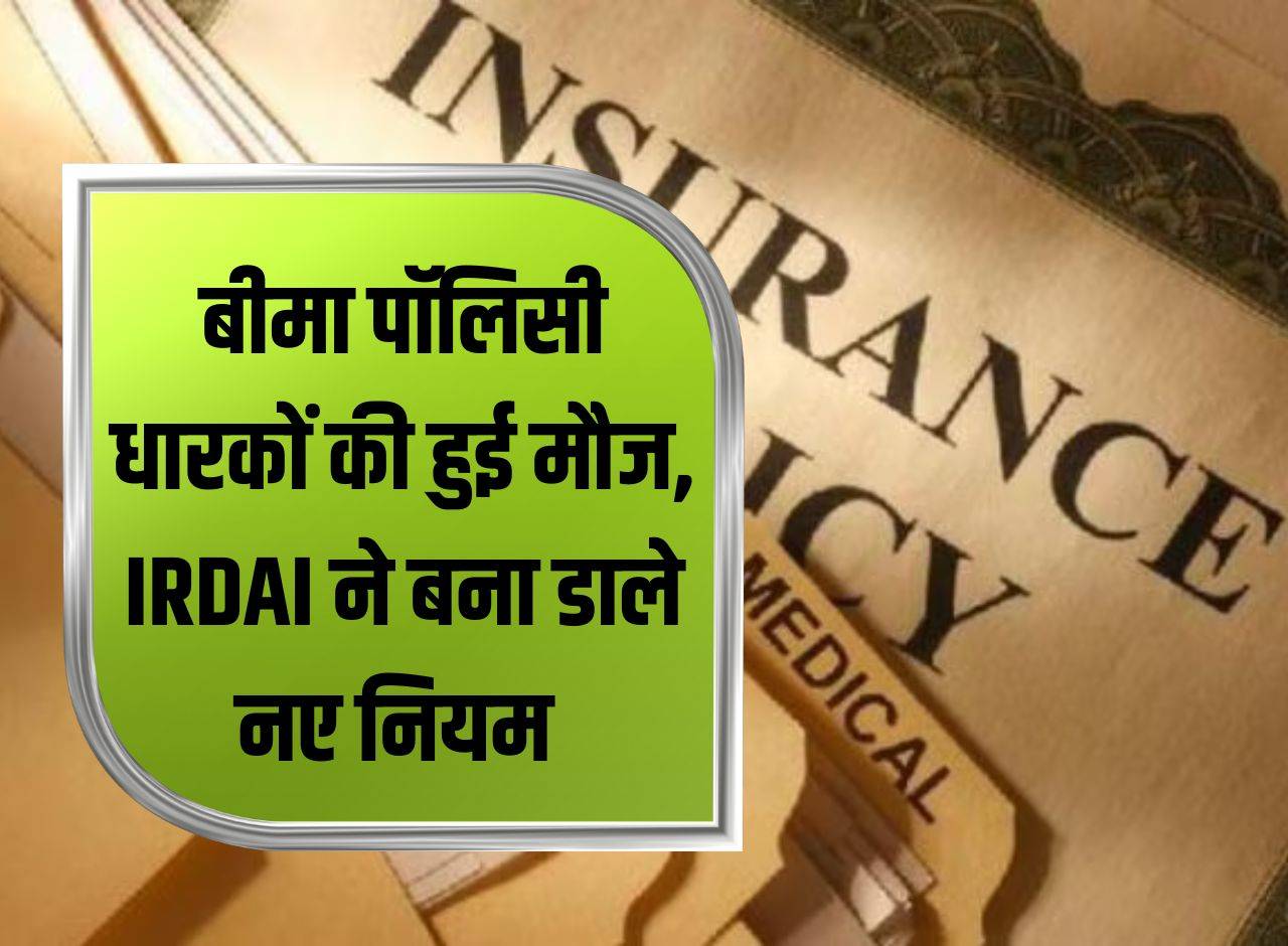 Insurance policy holders had fun, IRDAI made new rules