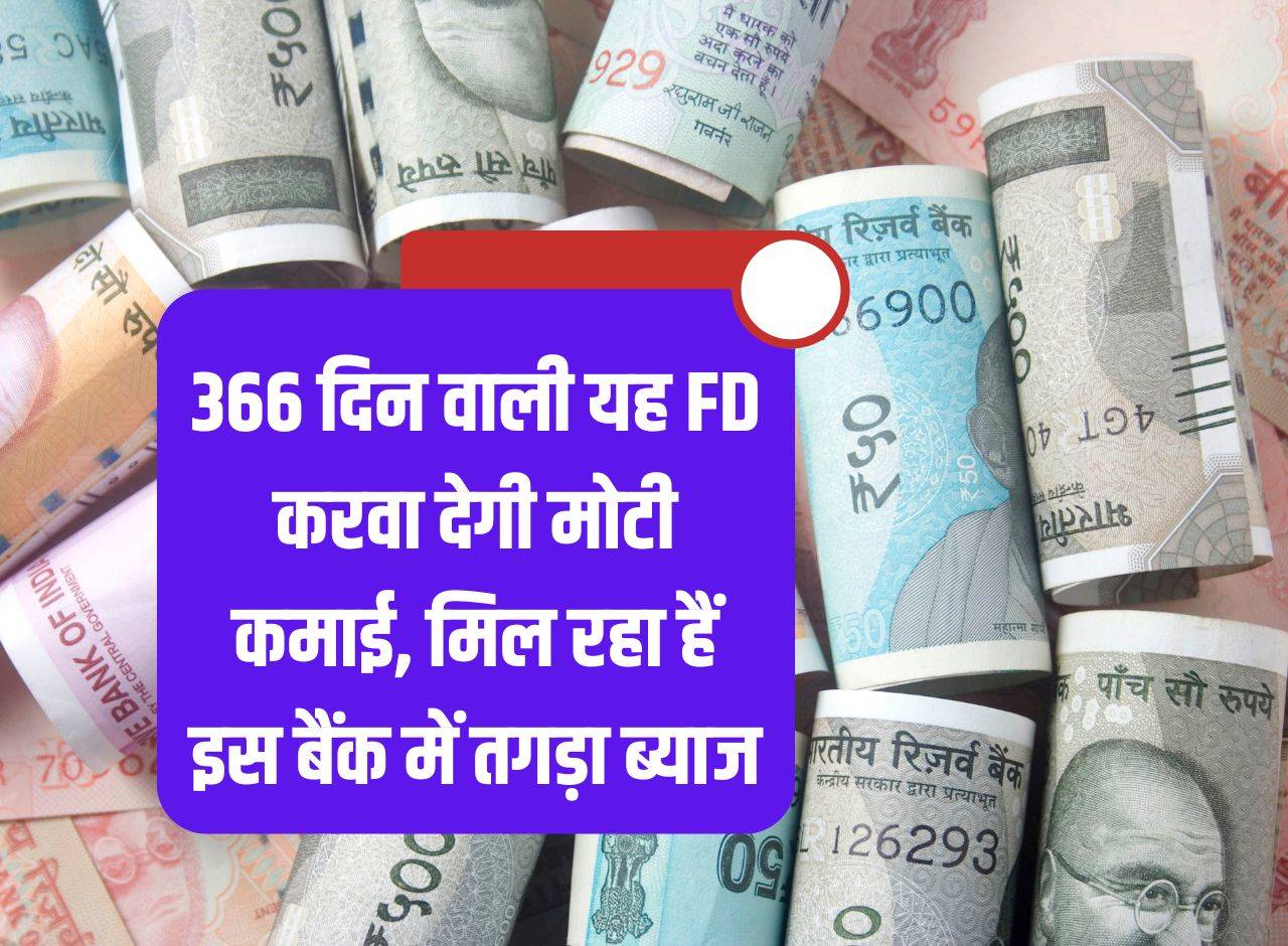 This FD of 366 days will give you huge income, you are getting huge interest in this bank