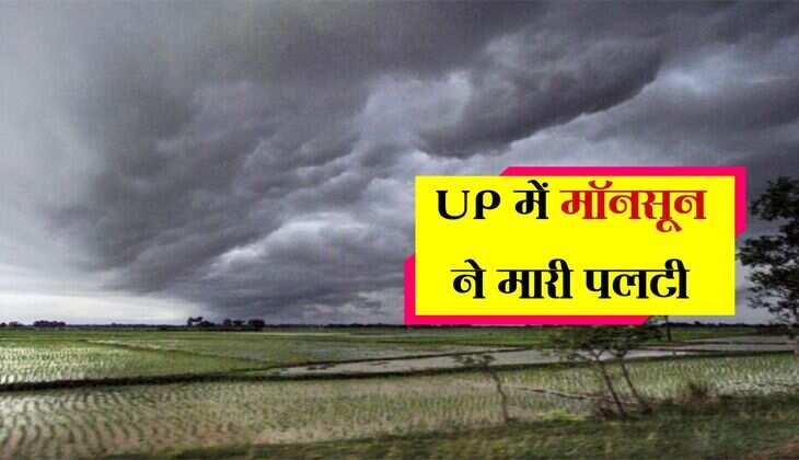 UP में मॉनसून ने मारी पलटी, इन जिलों में  गरज-चमक के साथ भारी बारिश के आसार