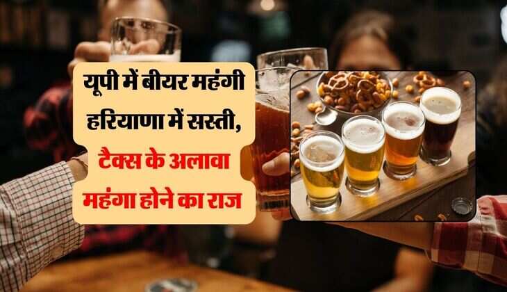Liquor Price : यूपी में बीयर महंगी हरियाणा में सस्ती, टैक्स के अलावा महंगा होने का राज 