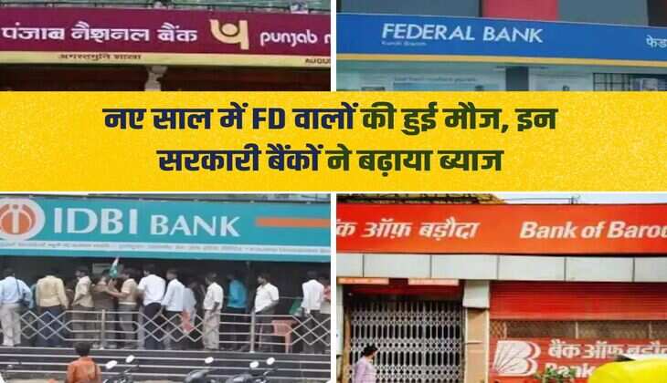 नए साल में FD वालों की हुई मौज, इन सरकारी बैंकों ने बढ़ाया ब्याज