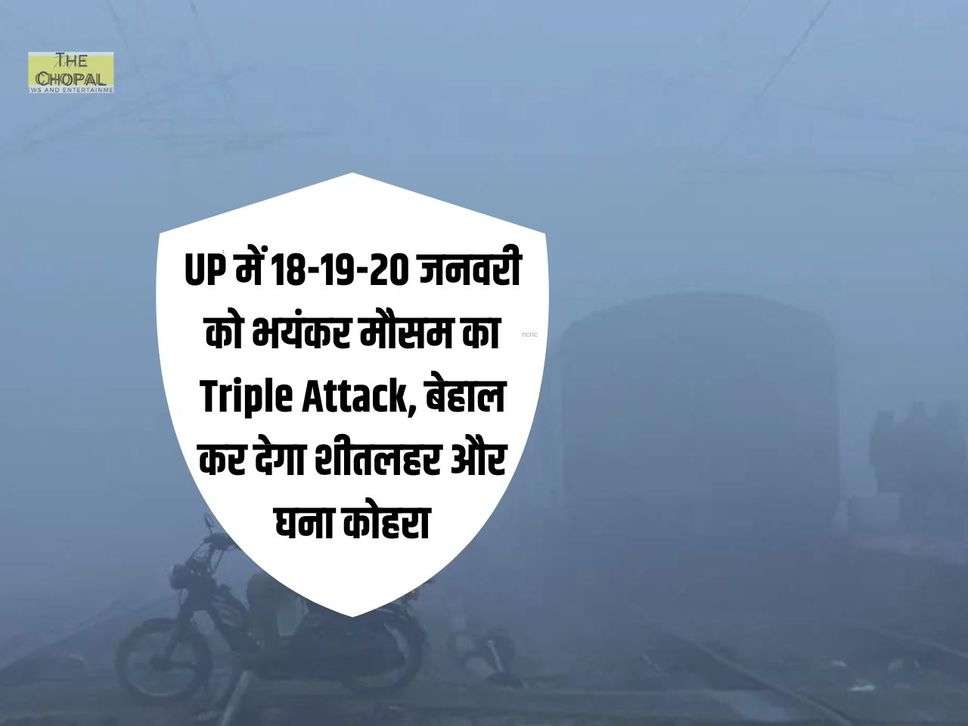 UP में 18-19-20 जनवरी को भयंकर मौसम का Triple Attack, बेहाल कर देगा शीतलहर और घना कोहरा