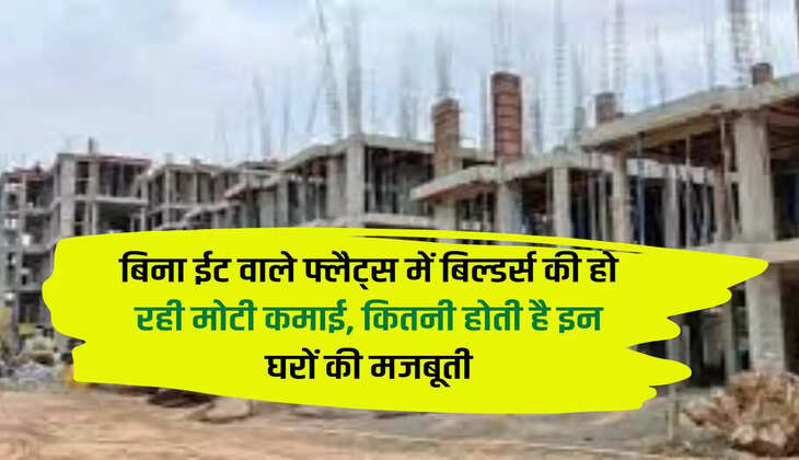 बिना ईट वाले फ्लैट्स में बिल्डर्स की हो रही मोटी कमाई, कितनी होती है इन घरों की मजबूती Builders are earning big money in brickless flats, how strong are these houses?
