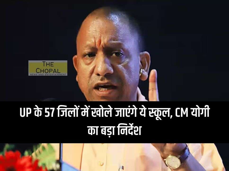 These schools will be opened in 57 districts of UP, big instructions from CM Yogi