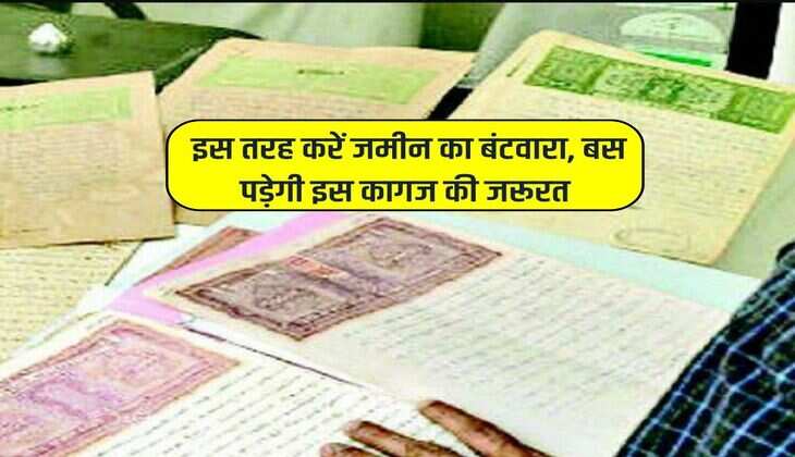Property News : इस तरह करें जमीन का बंटवारा, बस पड़ेगी इस कागज की जरूरत