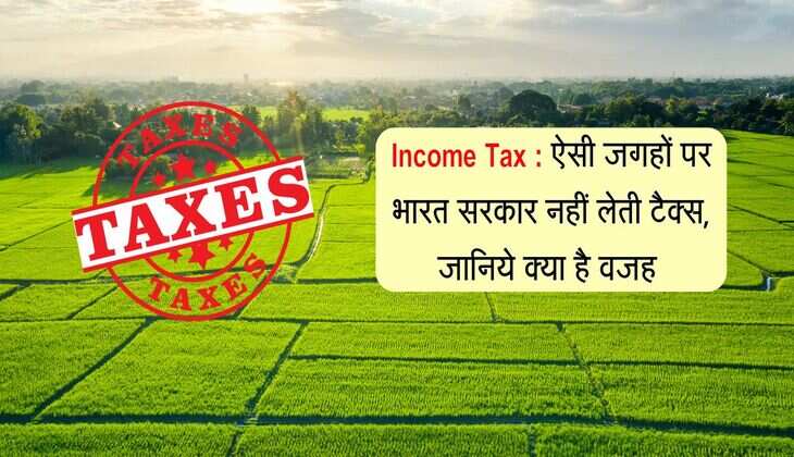 Income Tax : ऐसी जगहों पर भारत सरकार नहीं लेती टैक्स, जानिये क्या है वजह 