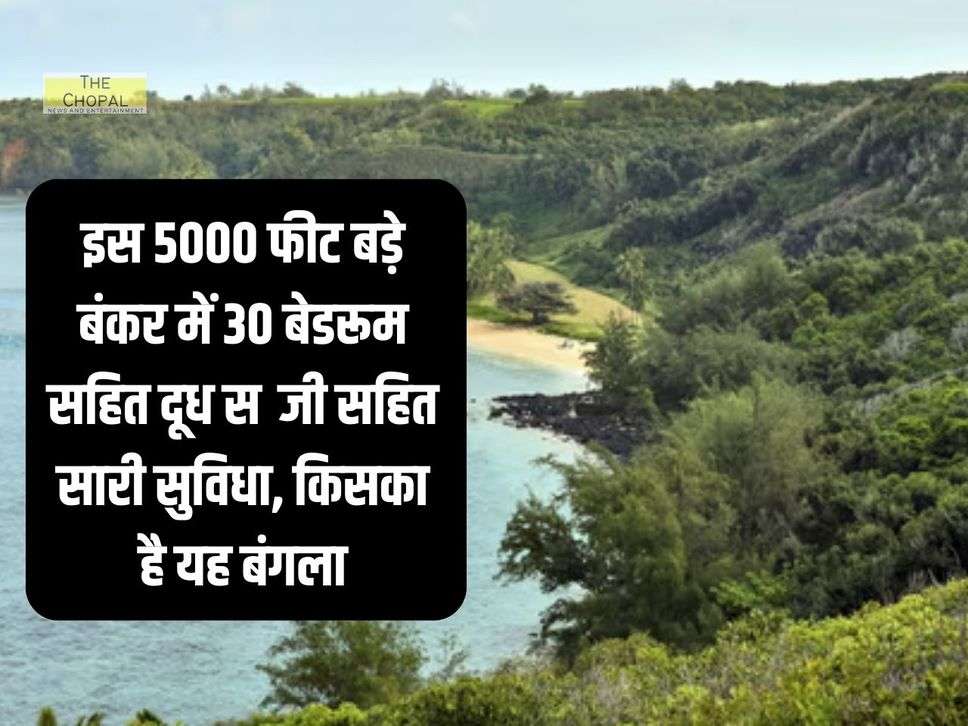 इस 5000 फीट बड़े बंकर में 30 बेडरूम सहित दूध सब्जी सहित सारी सुविधा, किसका है यह बंगला