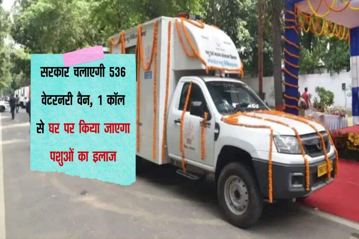 सरकार चलाएगी 536 वेटरनरी वैन, 1 कॉल से घर पर किया जाएगा पशुओं का इलाज, बनेगा पोर्टल बीमा भी होगा