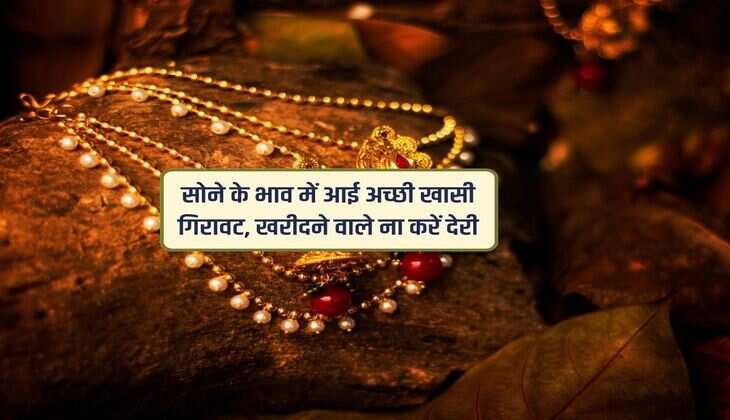 Gold Price Today : सोने के भाव में आई अच्छी खासी गिरावट, खरीदने वाले ना करें देरी