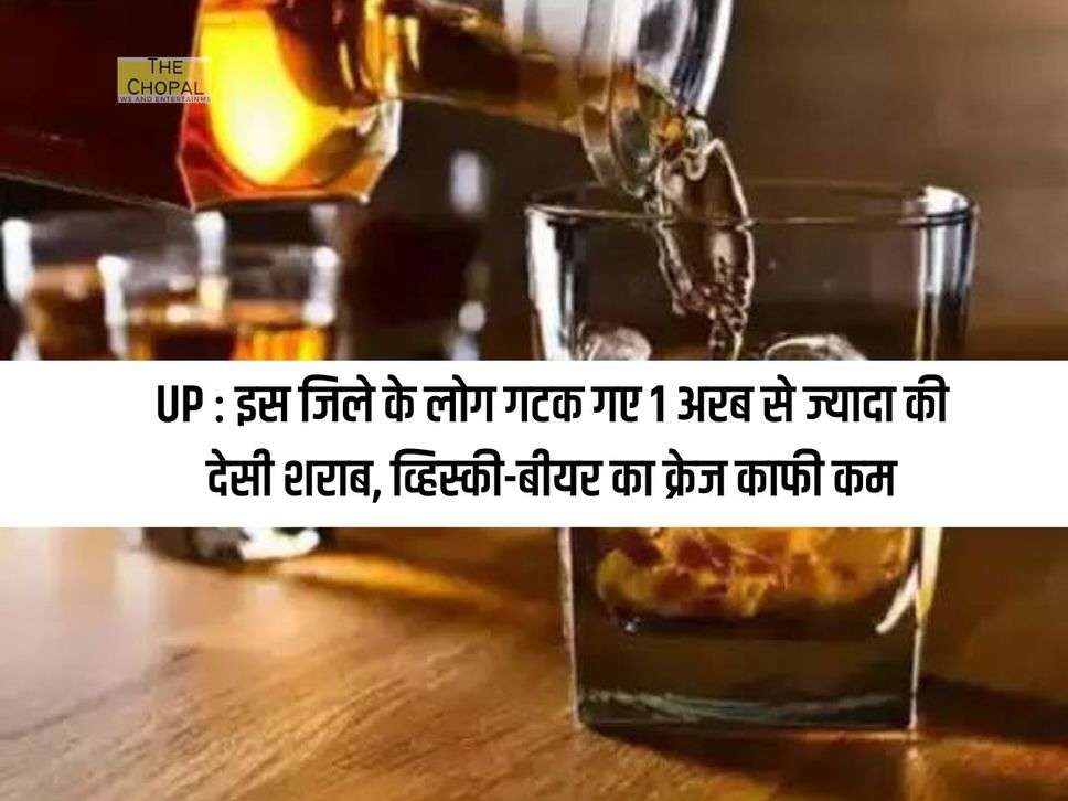 UP : इस जिले के लोग गटक गए 1 अरब से ज्यादा की देसी शराब, व्हिस्की-बीयर का क्रेज काफी कम