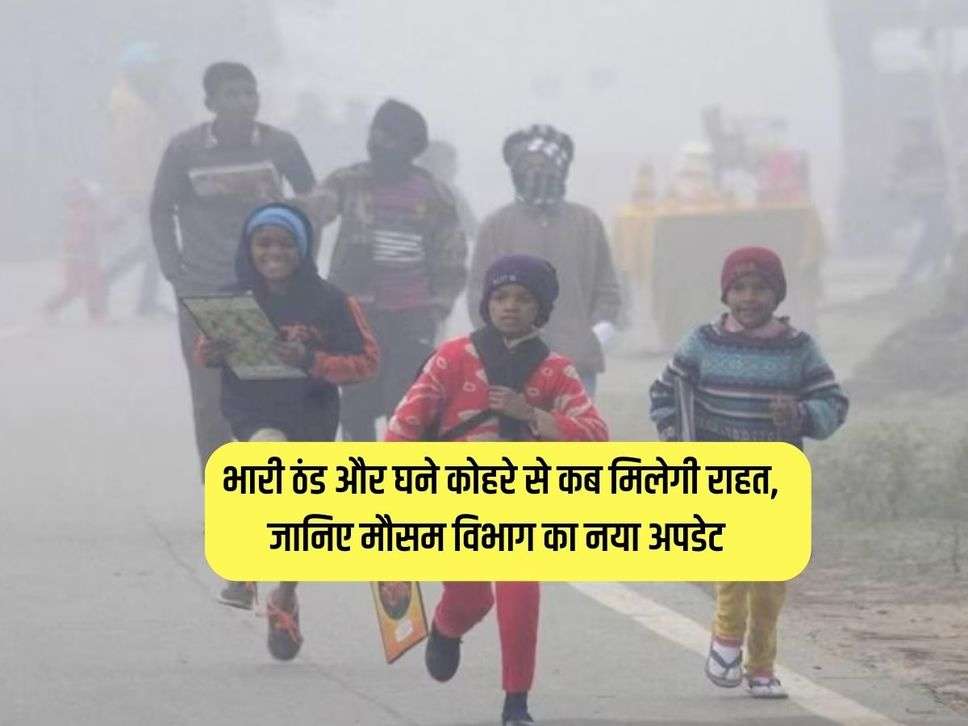 Weather Update : भारी ठंड और घने कोहरे से कब मिलेगी राहत, जानिए मौसम विभाग का नया अपडेट