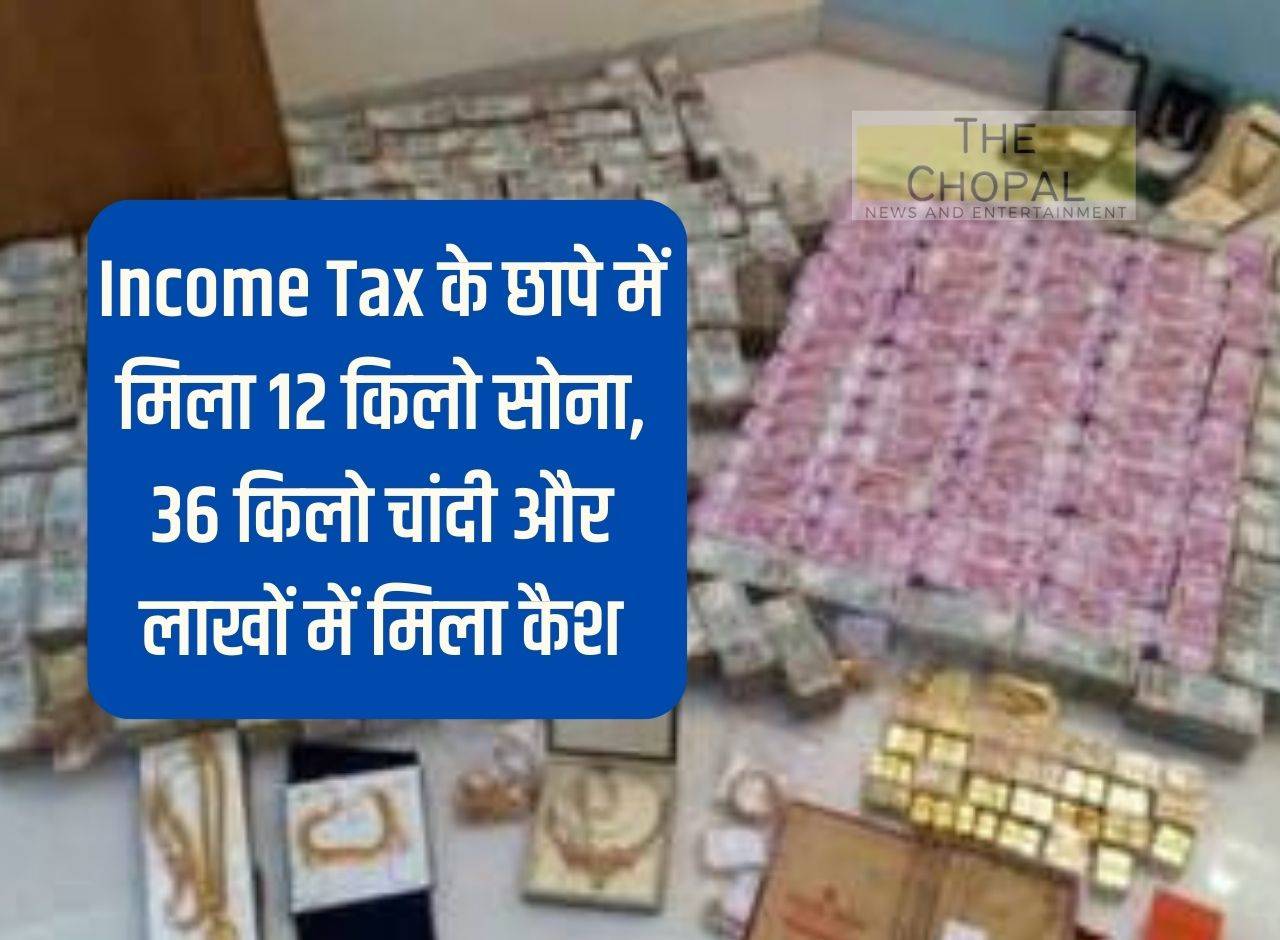 12 kg gold, 36 kg silver and cash worth lakhs found in Income Tax raid, story of robbery revealed from the stuck page of the file