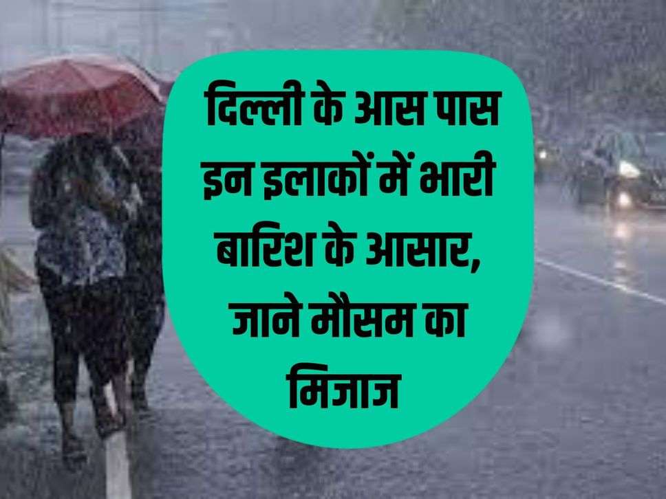 Weather Today: Chances of heavy rain in these areas around Delhi, know the weather patterns