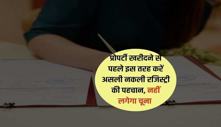 Property Registry Documents : प्रोपर्टी खरीदने से पहले इस तरह करें असली नकली रजिस्ट्री की पहचान, नहीं लगेगा चूना 