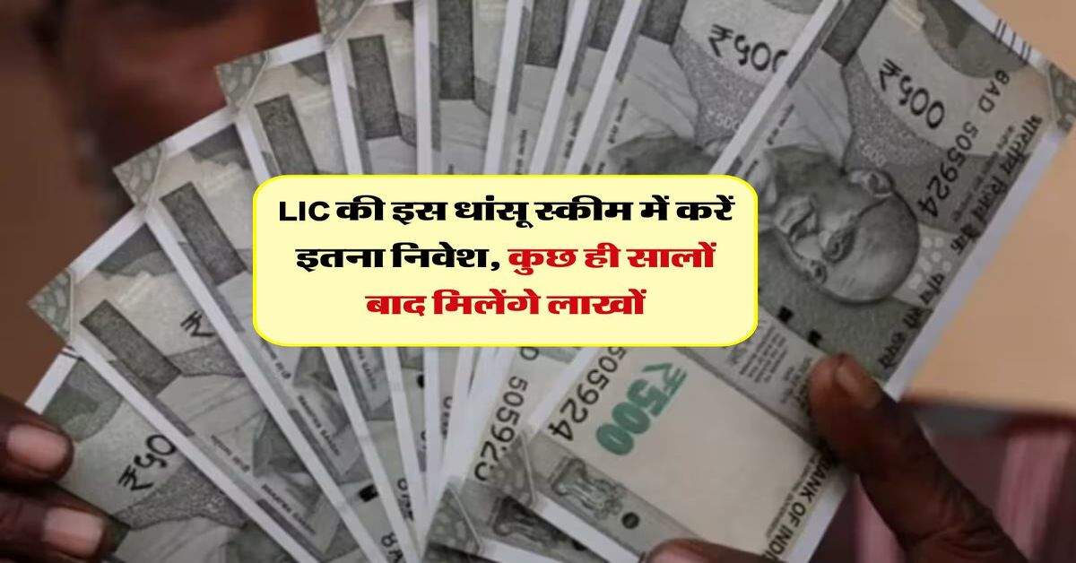 LIC की इस धांसू स्कीम में करें इतना निवेश, कुछ ही सालों बाद मिलेंगे लाखों