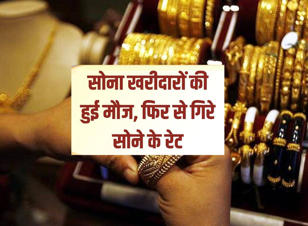Gold Price: Gold buyers were happy, gold rates fell again