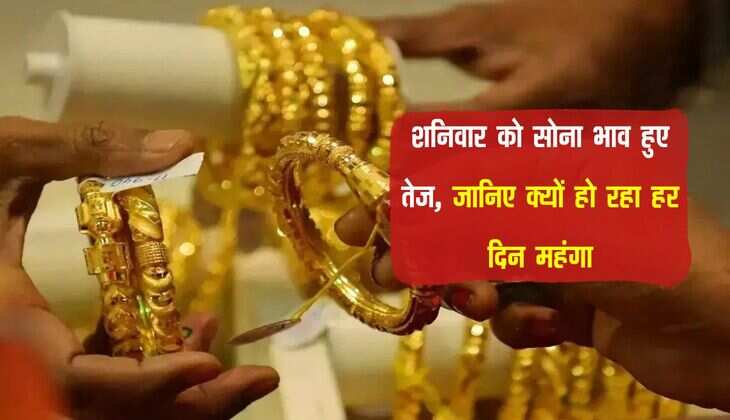 Gold Rate: शनिवार को सोना भाव हुए तेज, जानिए क्यों हो रहा हर दिन महंगा